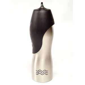 H2O4K9 drinkfles zilver 750ml