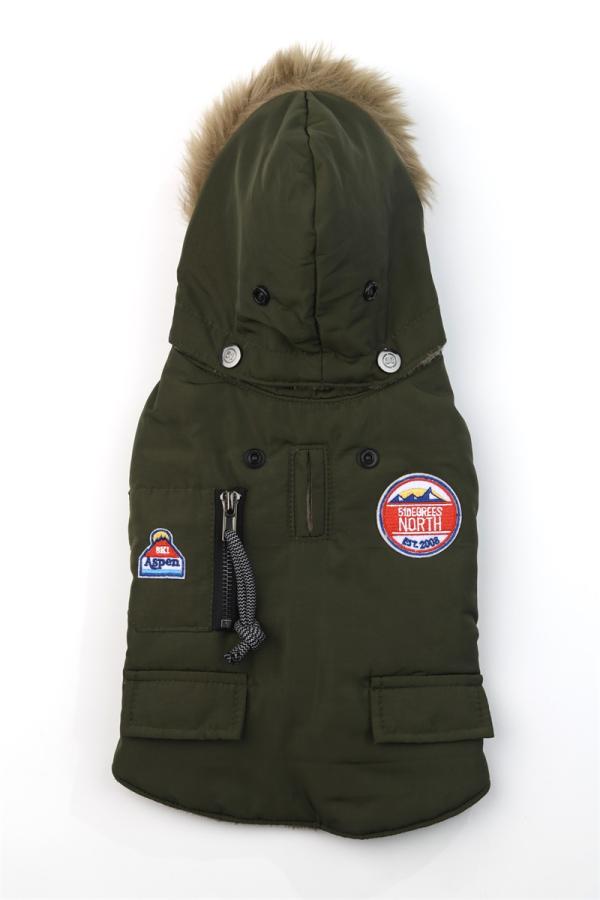 51 degrees north aspen coat green